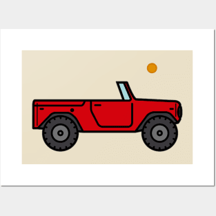 Sunset Jeep Posters and Art